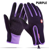 Winter Gloves Touch Screen Riding Motorcycle Sliding Waterproof Sports Gloves With Fleece