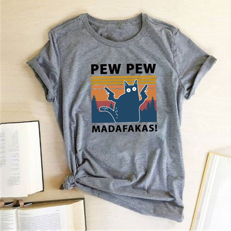 Short Sleeve Pew Maddakas T-Shirt European Size Top