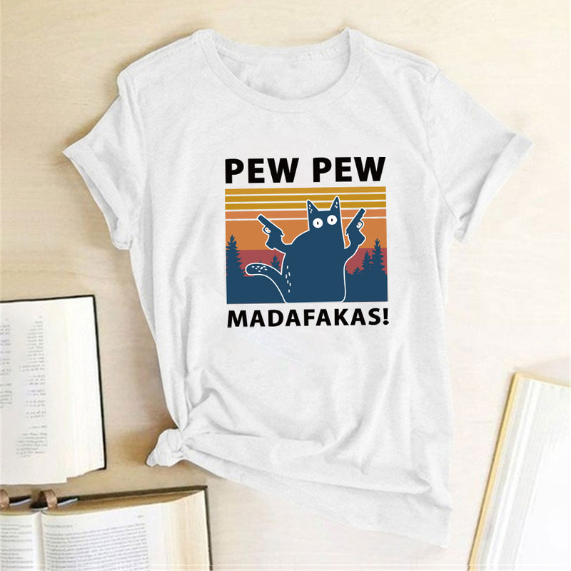 Short Sleeve Pew Maddakas T-Shirt European Size Top